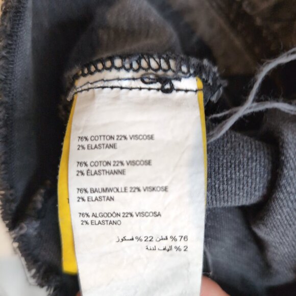 Love & Legend Black Denim Jacket w/ Graffiti Gothic Punk, Size 16 - Picture 5 of 7